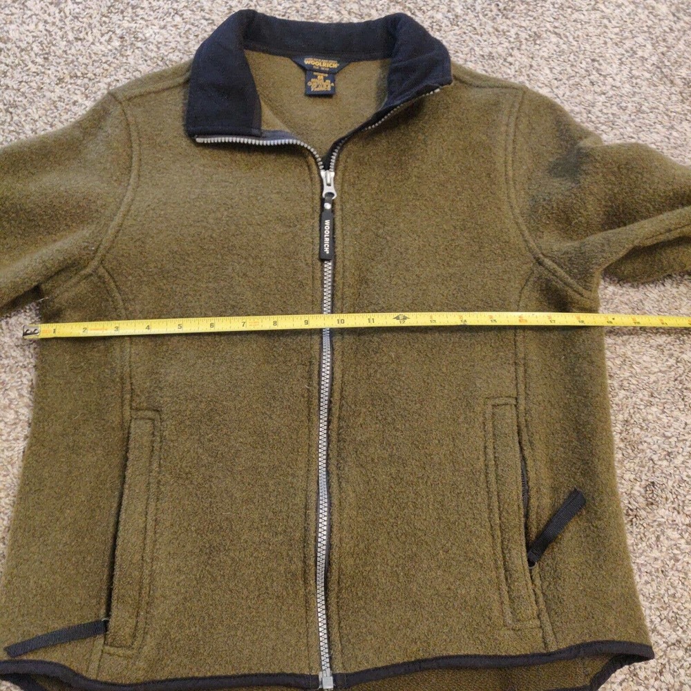 Woolrich Women's Wool Blend Jacket Size M Full Zip Green Colored - Picture 5 of 6